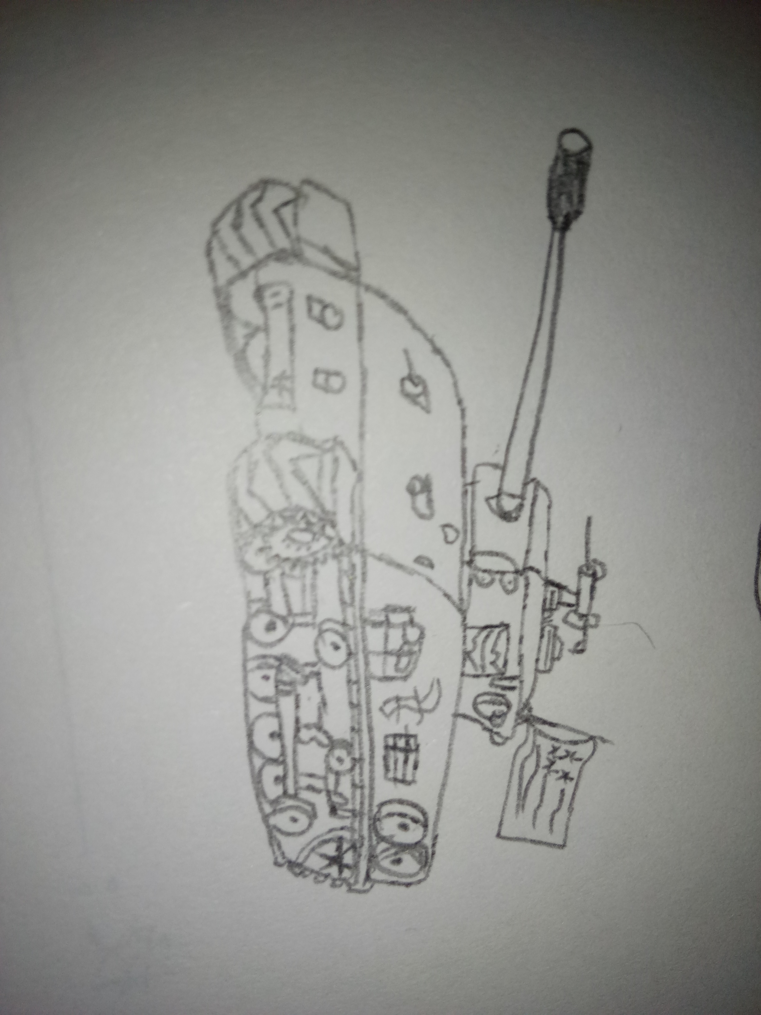 我画的谢尔曼坦克