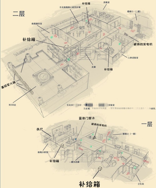 从百度搜了一个生化实验室的地图
