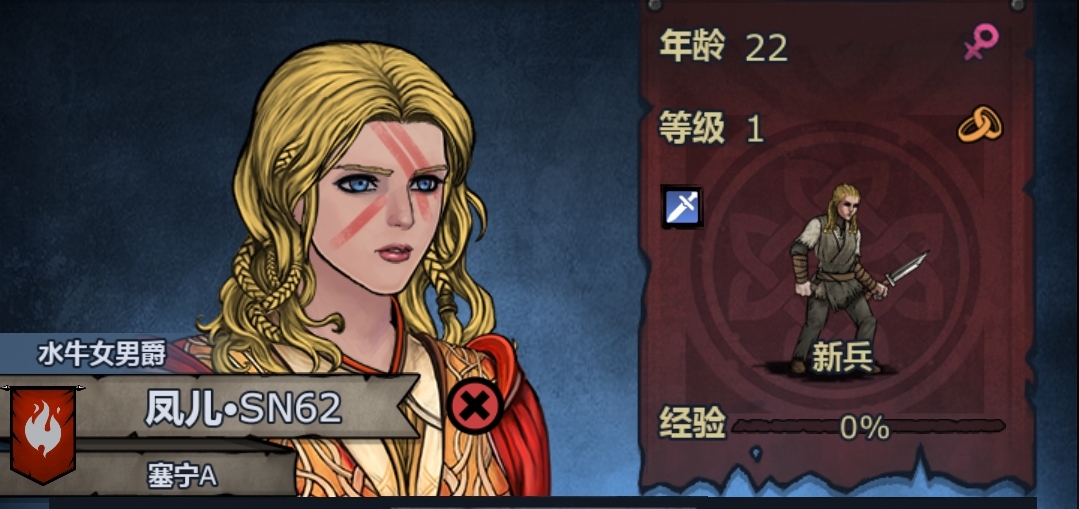 拥有塞宁王族血脉的金发女孩.