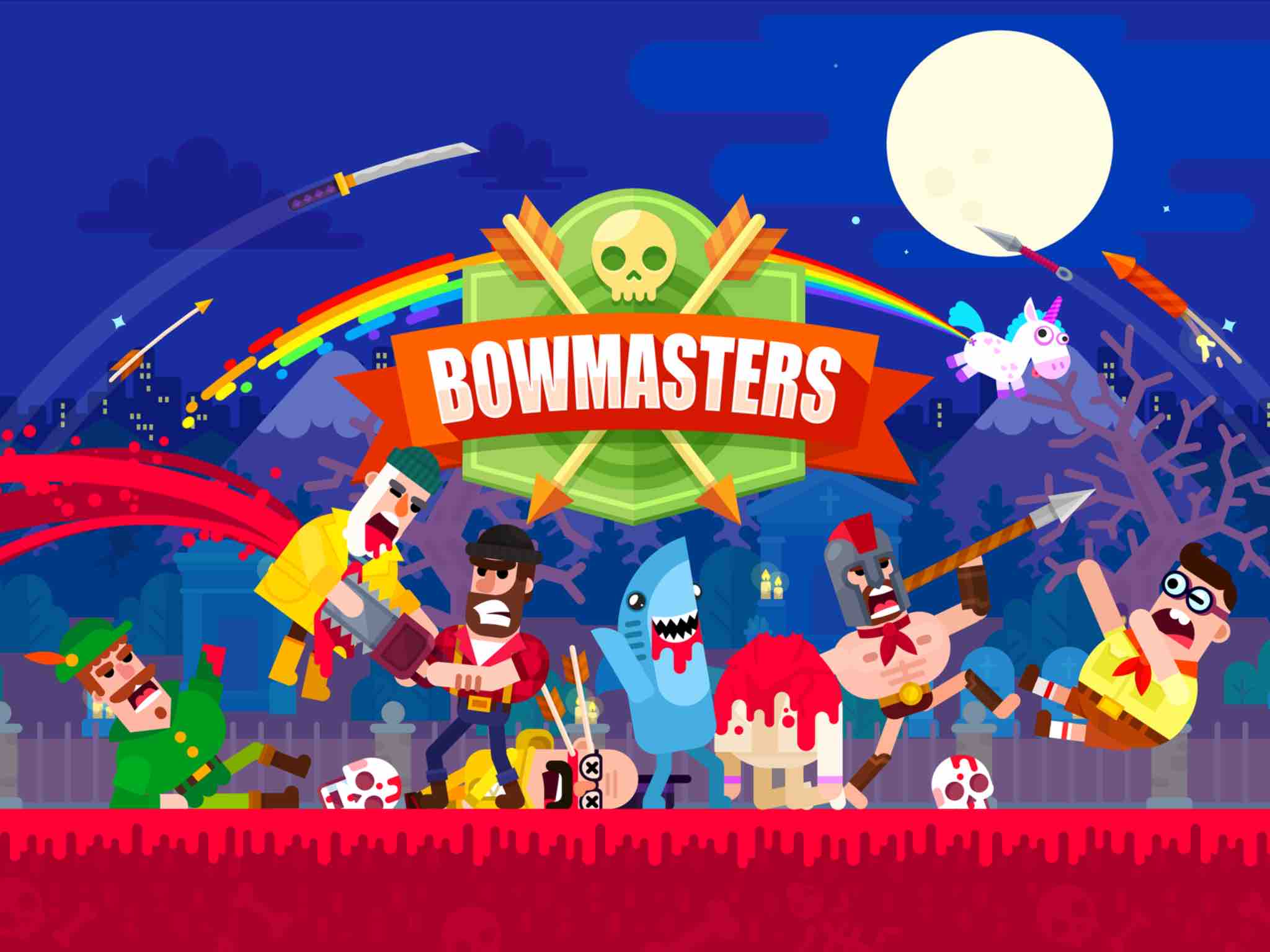 这游戏太好玩了,如果想玩的话就收入bowmasters