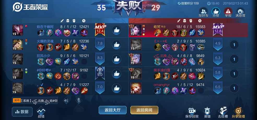 不知道队友为啥要喷我,我打的很菜吗?水平不好也别演我啊。。。这荆轲真是累坏了,该休息休息了,既偷塔也回防的,虽败犹荣给我加了75分,哈哈哈真是嘲讽,队友基本都在演,不咋骂人,但我一死就说漂亮,太好了。无语了 。。。
