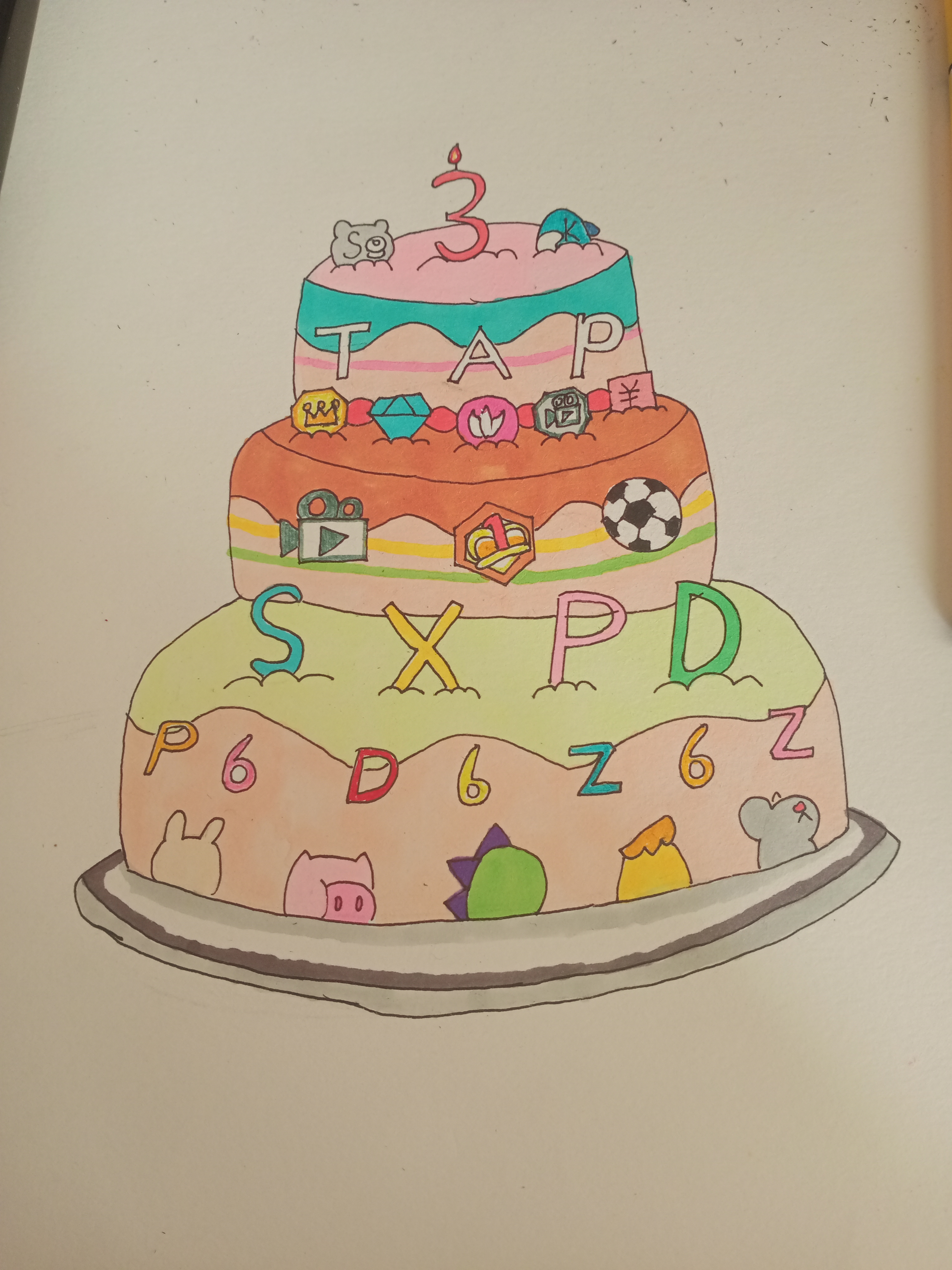派对制造的生日大蛋糕 - 第1张