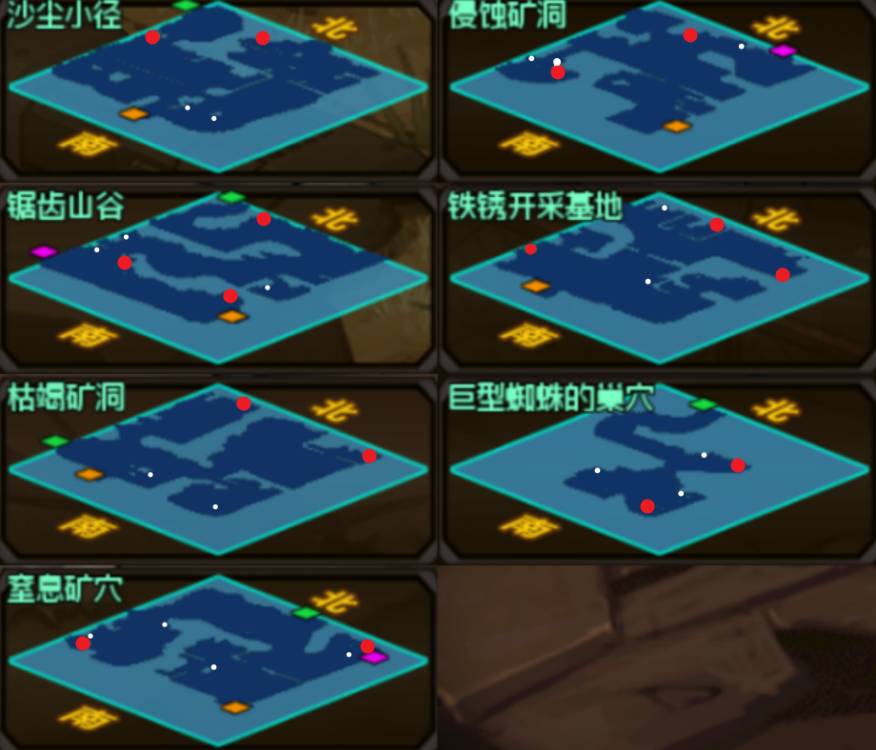（8月14日更新完结辐射废墟--科研区） 这游戏地图宝箱位置(不包含紫色门的地图)