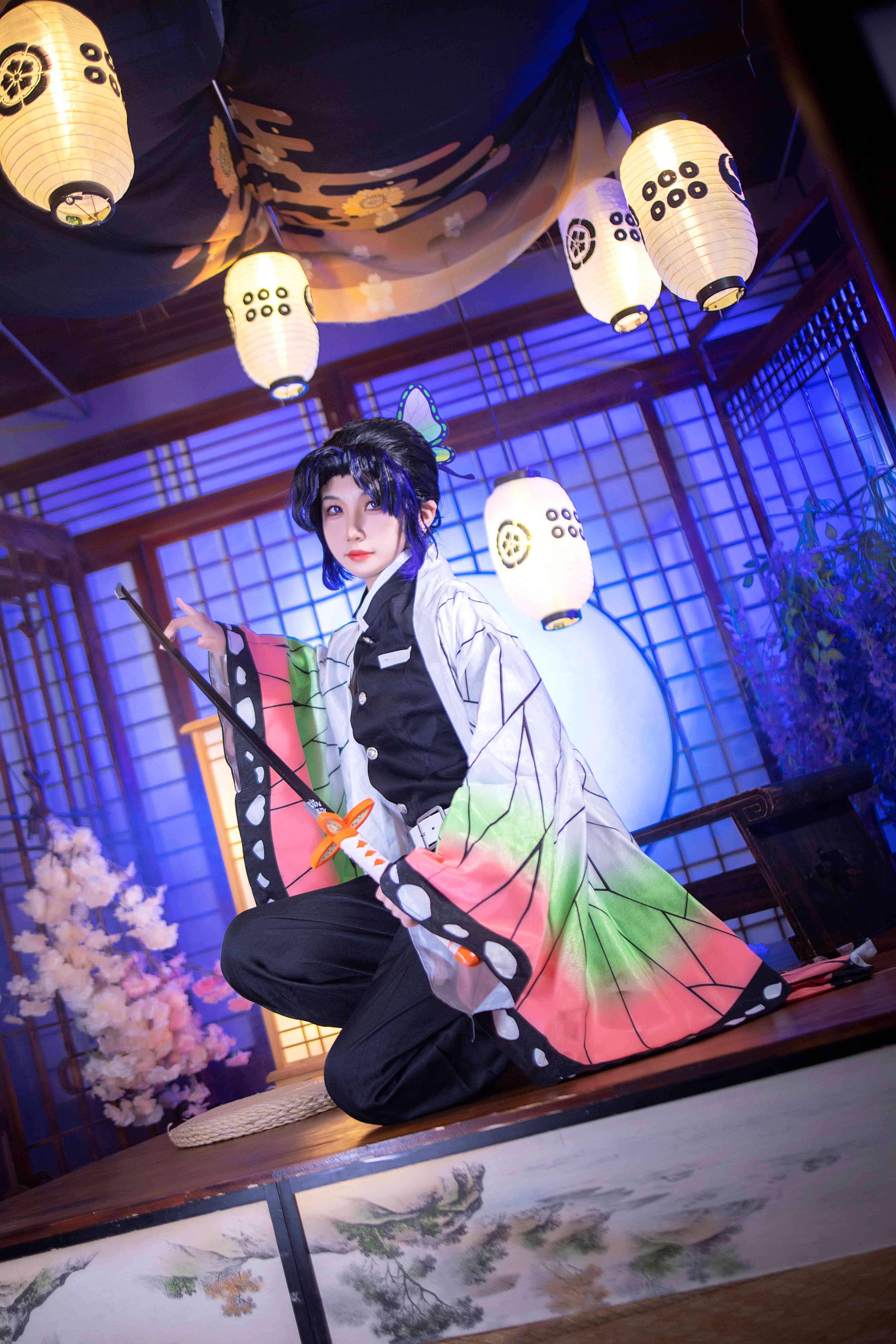 《鬼灭之刃》蝴蝶忍cosplay