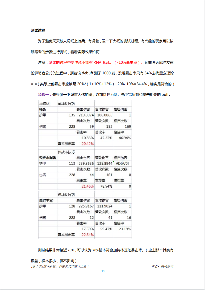 [活下去]战斗系统、伤害公式详解（上篇） - 第10张