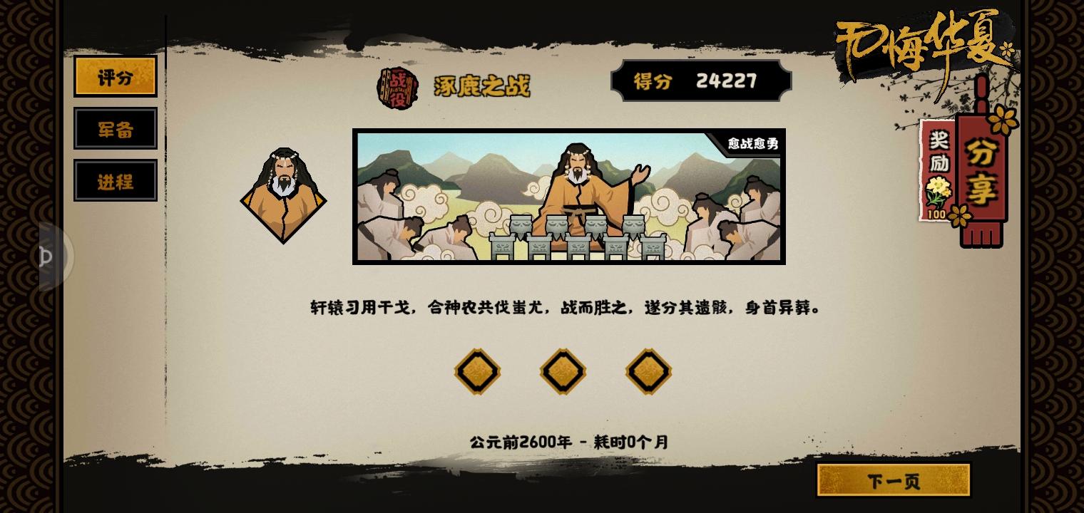 涿鹿之战低基础三星理论操作（蚩尤冶兵版）