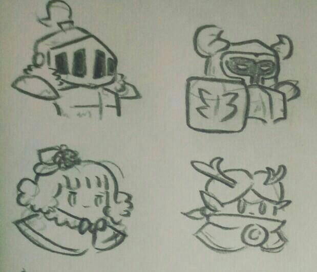 我又活了！我又活了！元气骑士 -人物皮肤简笔画