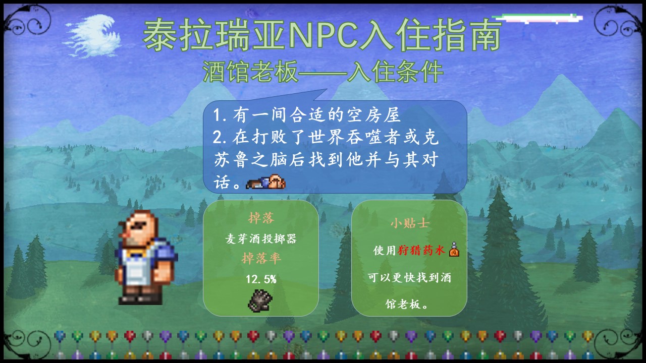 🌲新手必看🌲泰拉瑞亚NPC入住条件一览（一图流）🌲答疑🌲 - 第13张