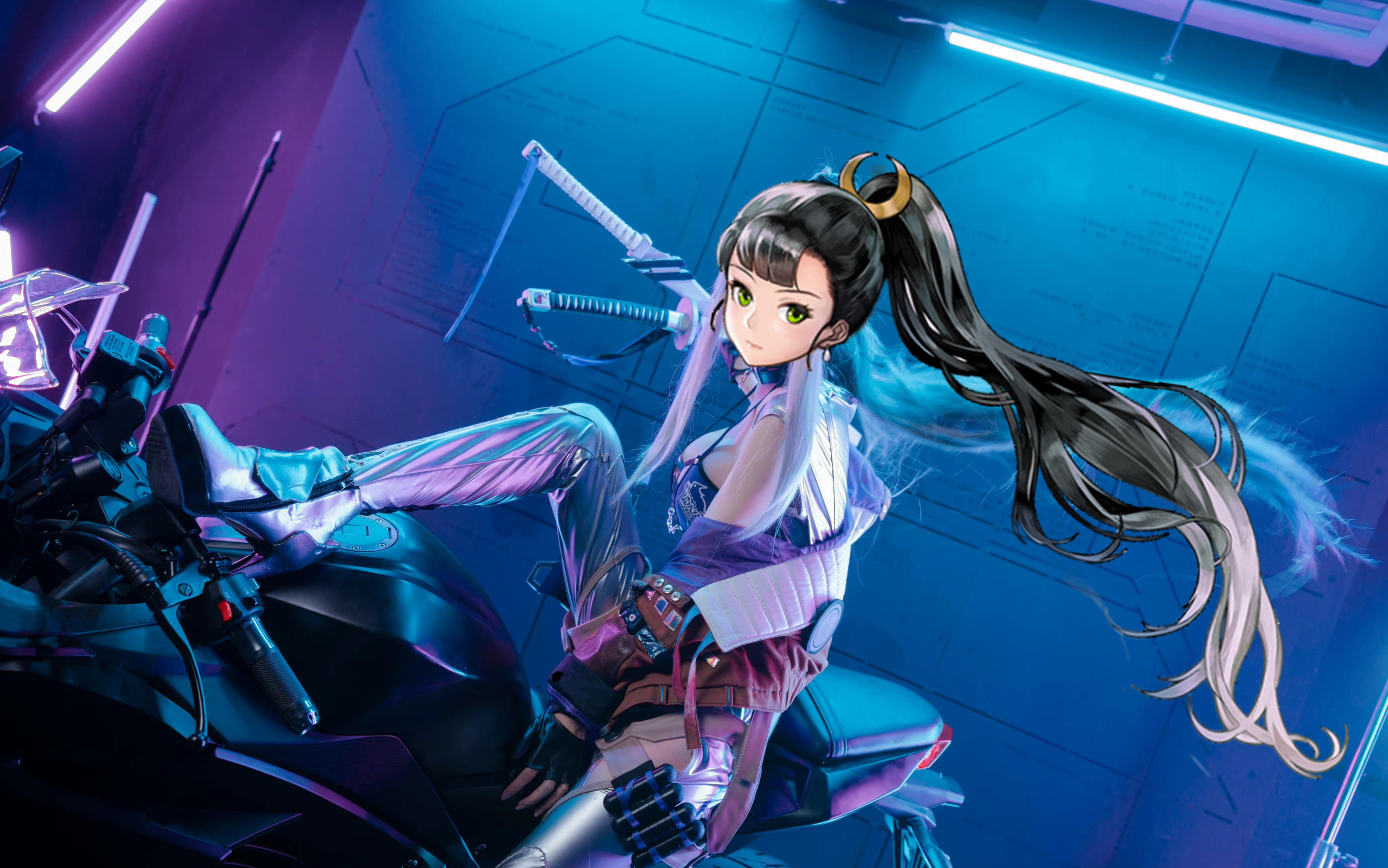 她就要骑车来了