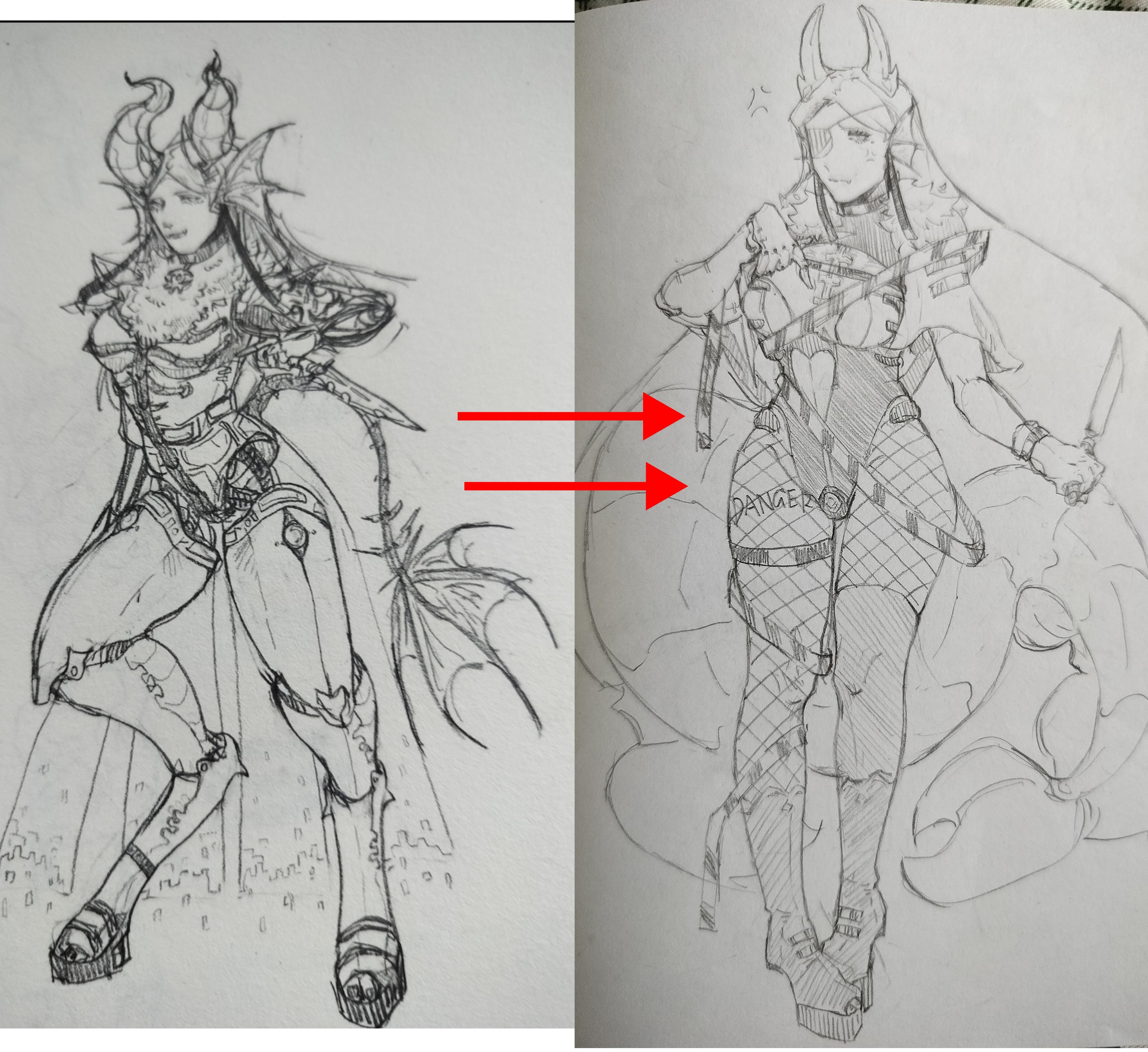 重新改了之前的同人皮