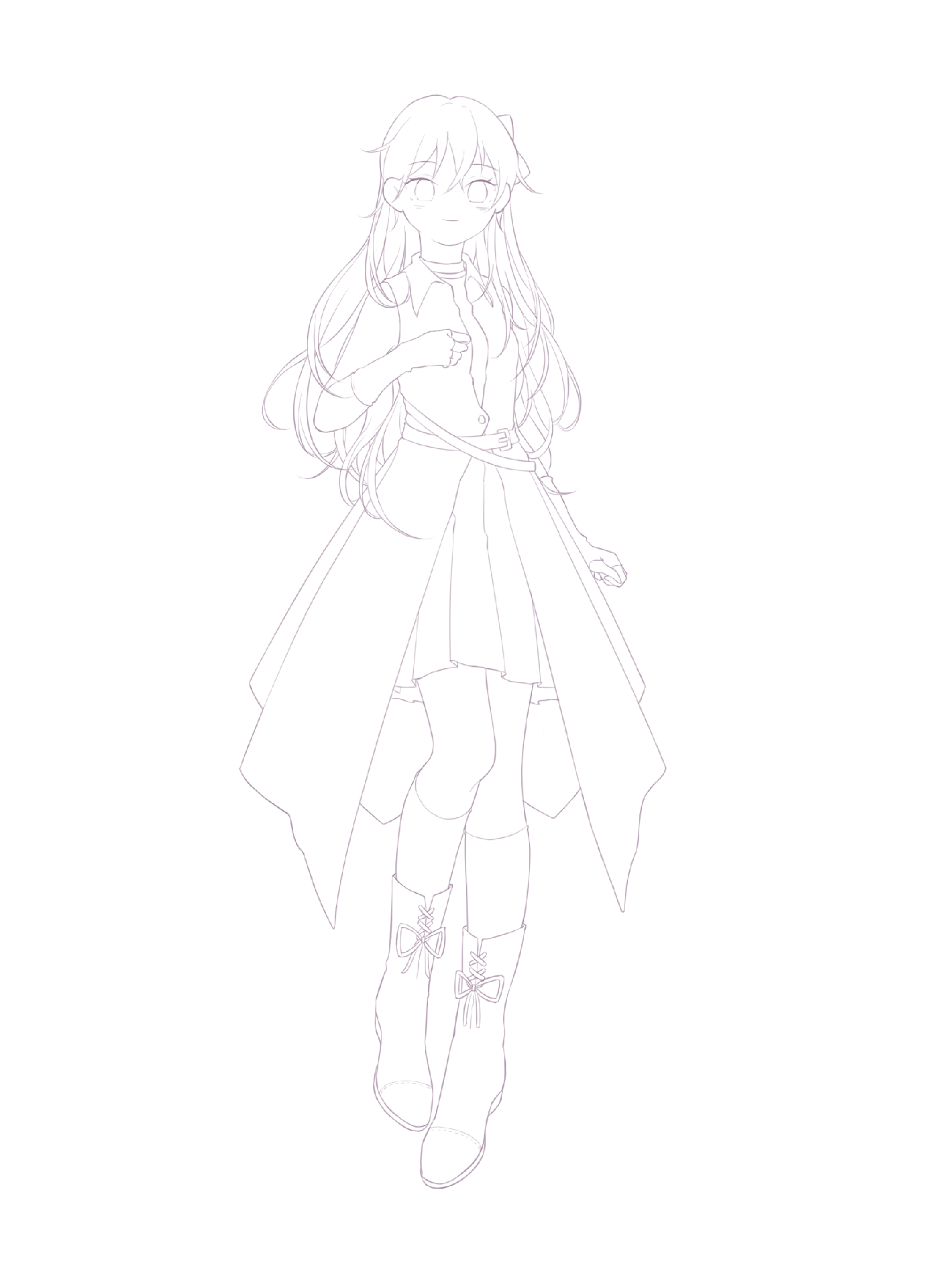 魔王人设稿子(线稿图)