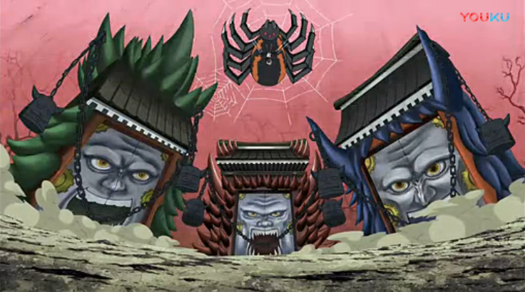 想把地狱门改个造型,然后就想到了火影里的罗生门. 然后就崩了.