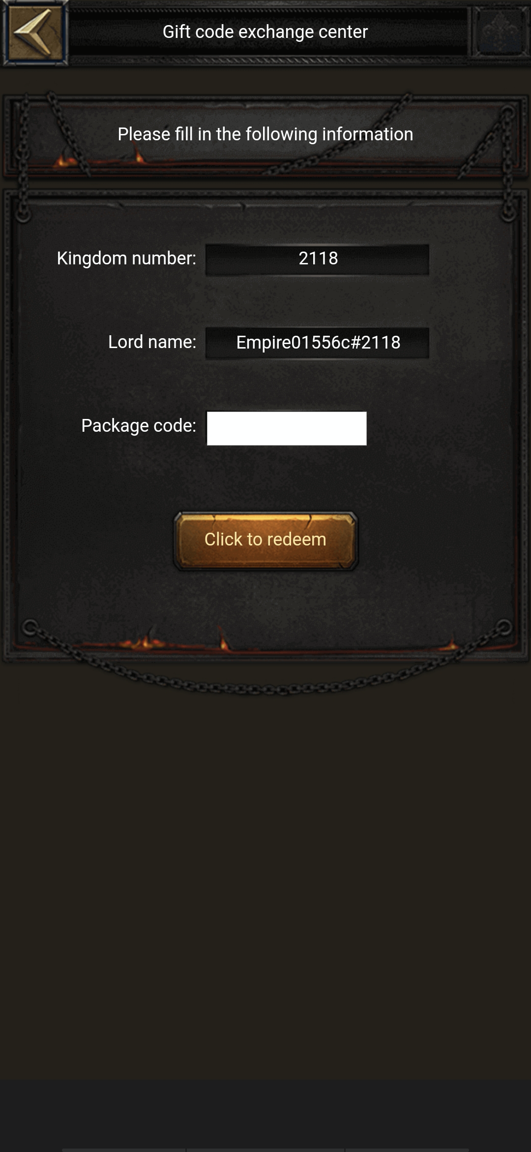 clash of kings code