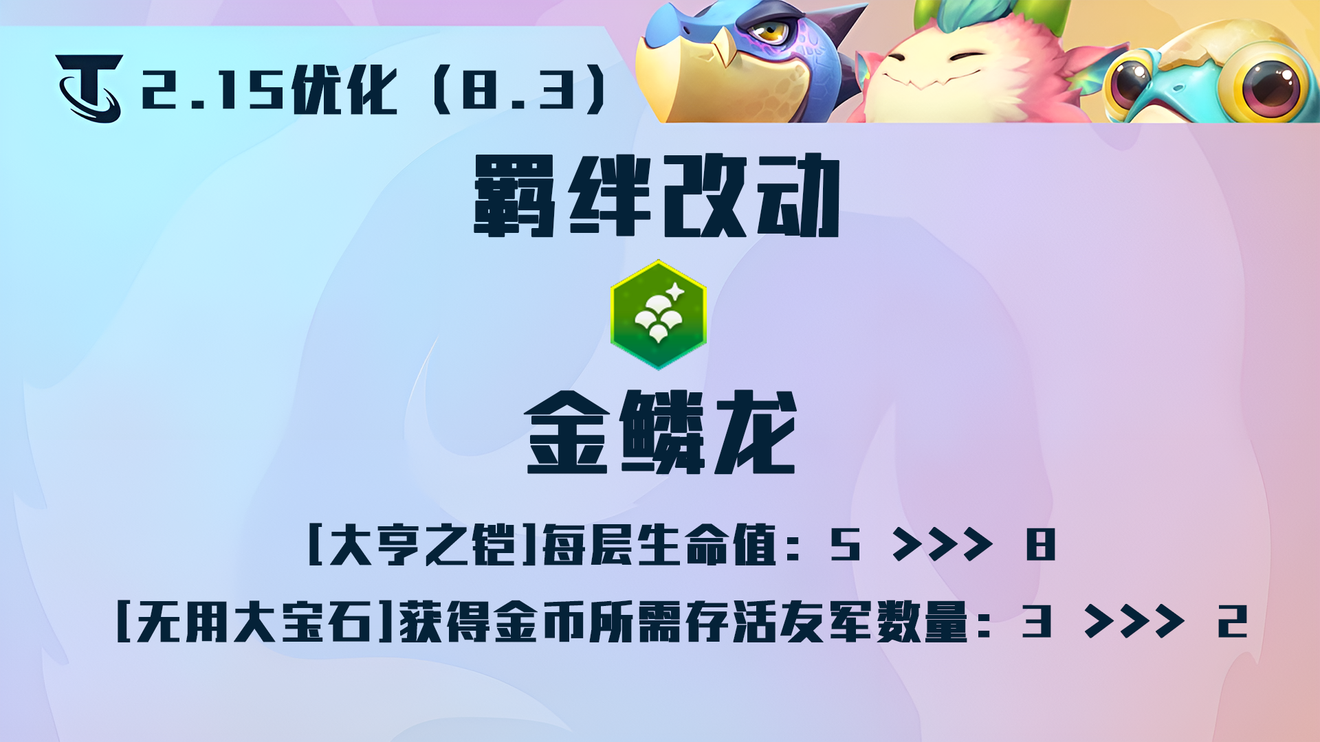 2.15版本改动，最平衡版本到来，敖兴、亚索再次加强！|金铲铲之战 - 第7张