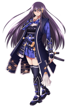 擅长活用地形布置战术,并且自己也以武士的身份在战斗中指挥战斗.