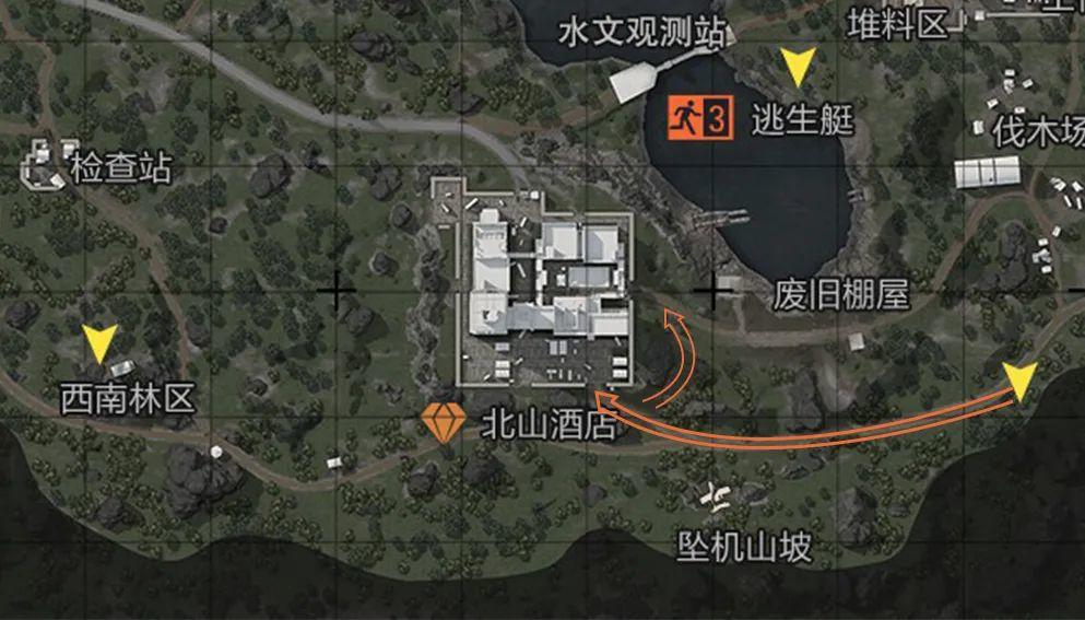 【攻略】北山酒店弯弯绕，路线技巧知多少|暗区突围 - 第7张