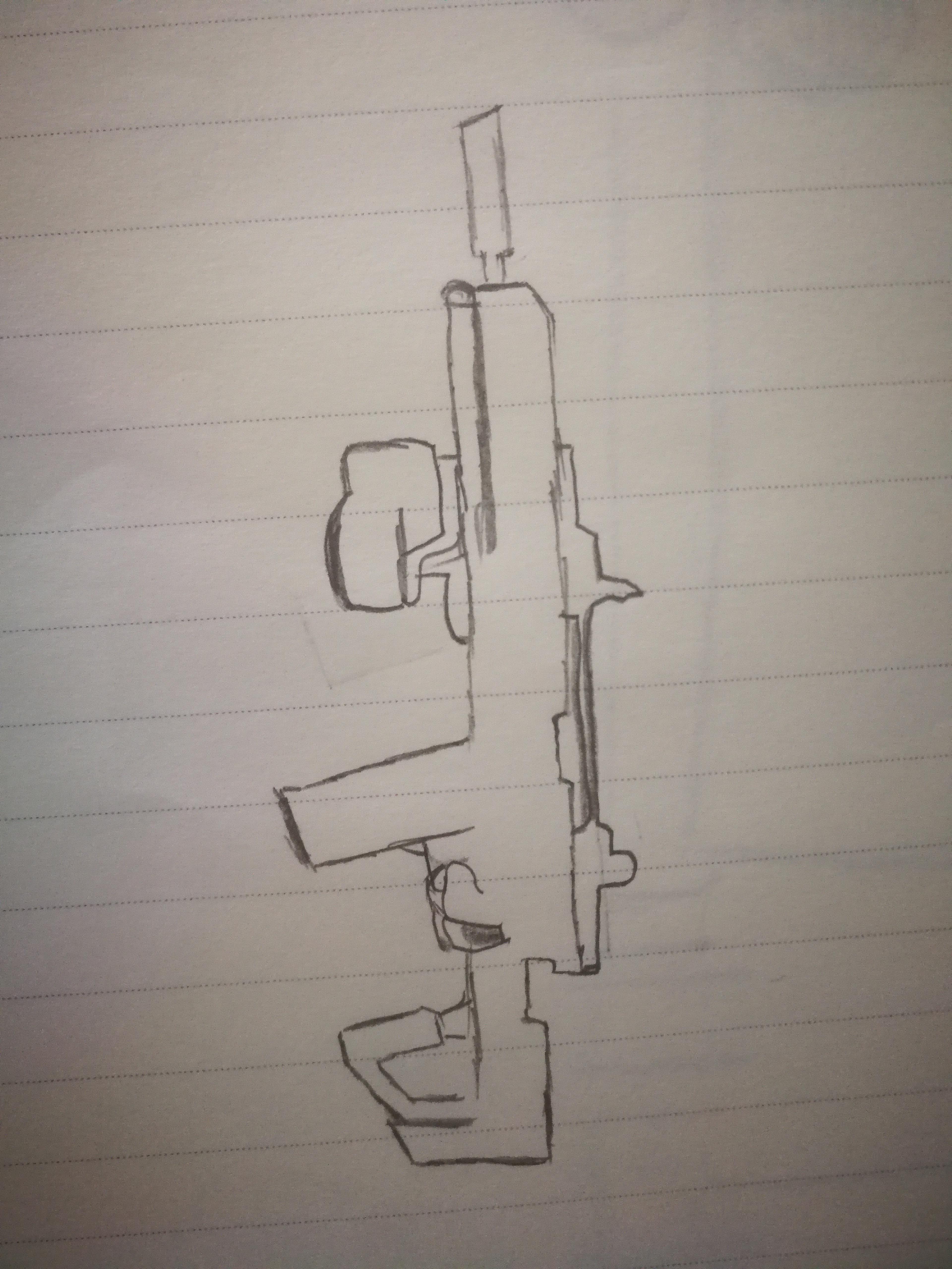 几年前画的，来猜一猜是哪把枪