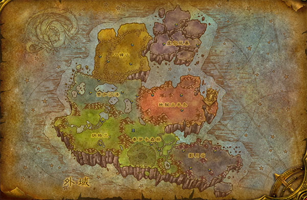 魔兽70版本外域地图图片