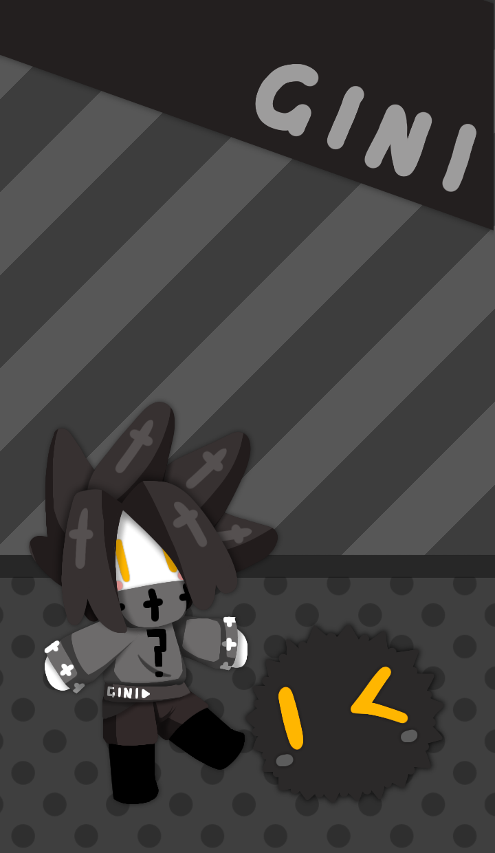 摸了个黑丸的壁纸 有三个版本