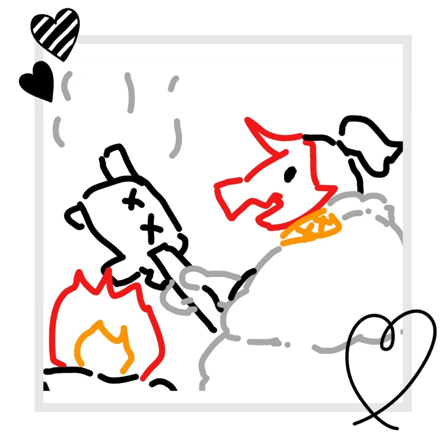 【涂鸦】烤螃蟹