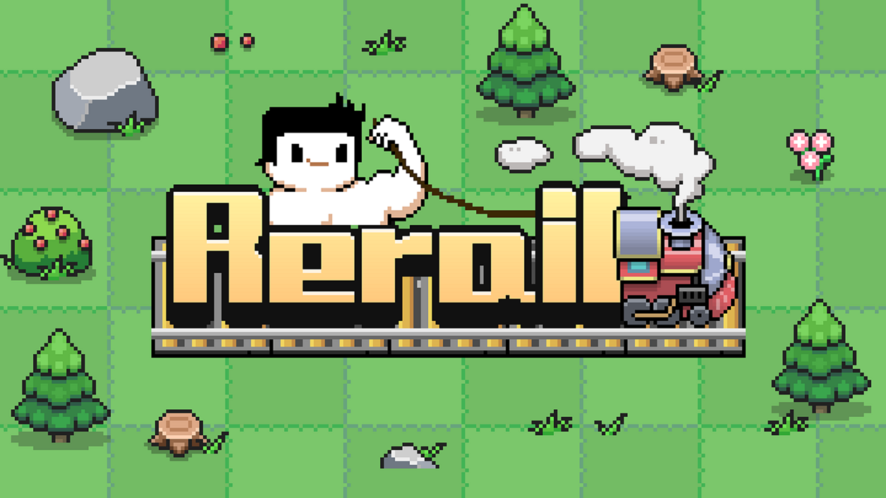 你见过人力火车吗?不秃头工作室 2021 CiGA Game Jam 48小时作品《Rerail》现已上线！快来试玩！