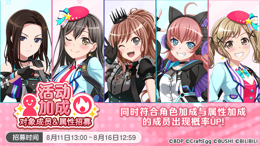 招募预告·「活动加成对象成员&属性招募」