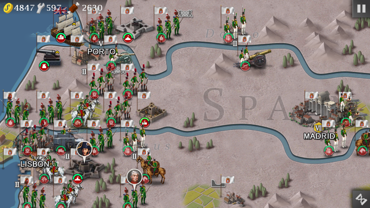 用葡萄牙把西班牙灭了。军事实力比法军强多了