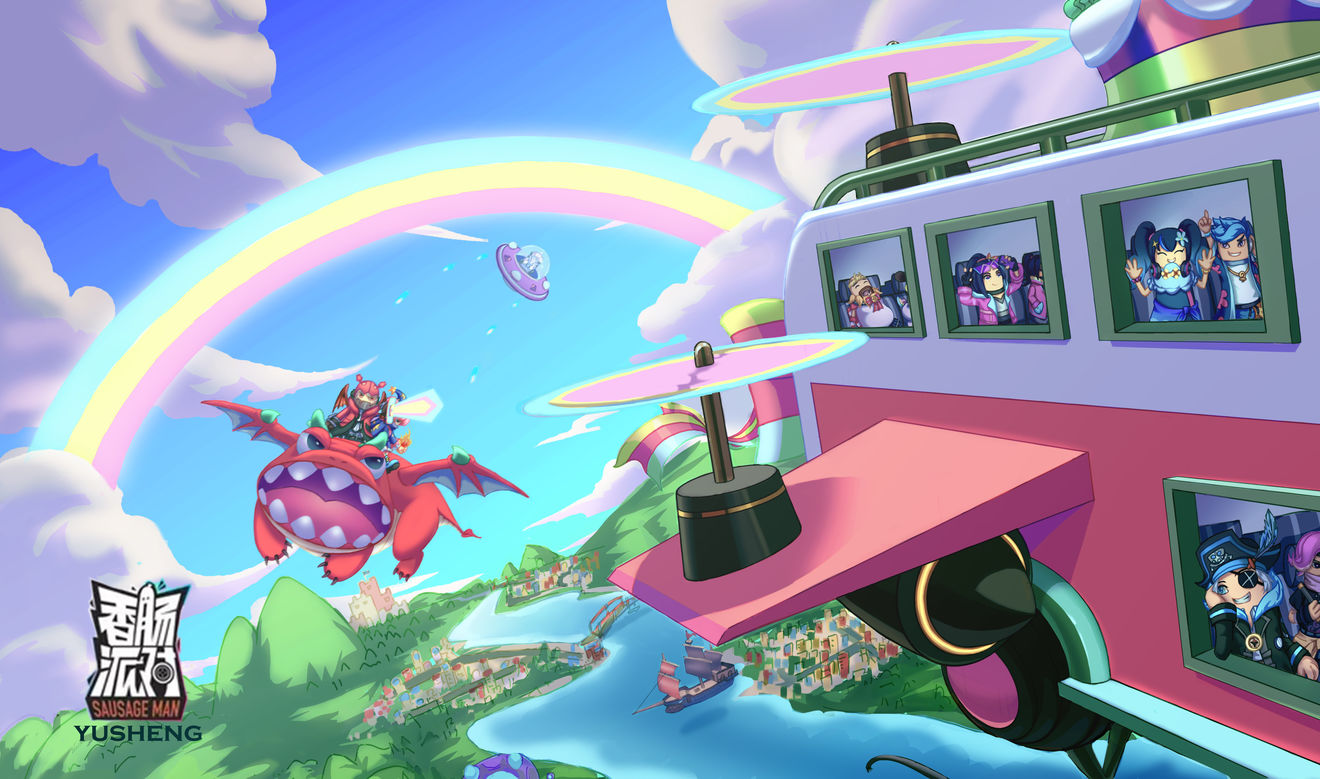 【肠岛同人】与岛民们一起在天空中遨游追逐吧~