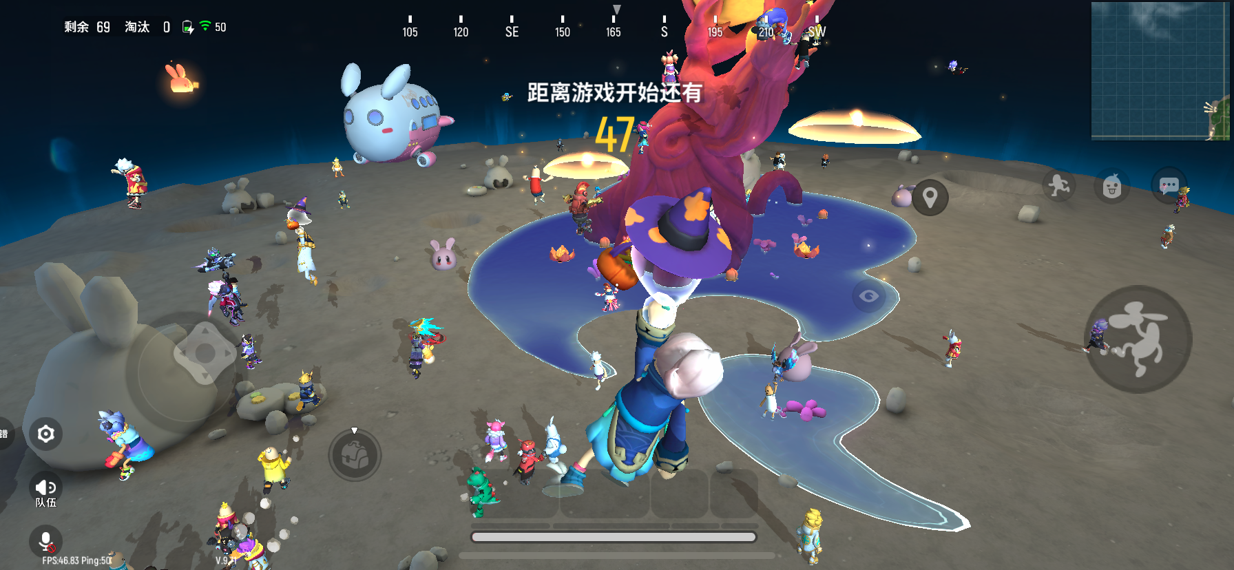 开房间我光荣的落地成盒了