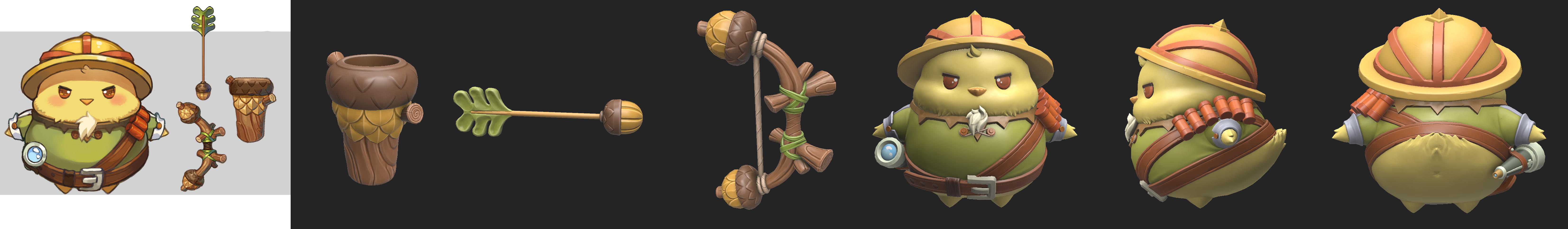 3D模型：今天的麦朵是有颜色的麦朵噢！