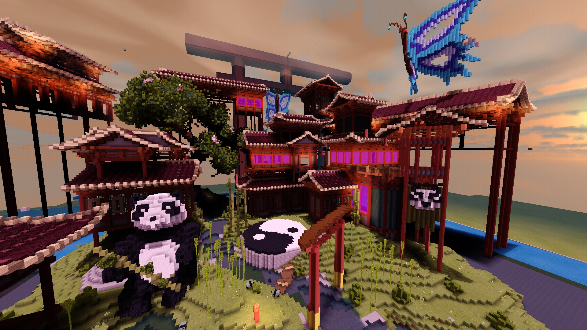 我的世界熊猫建筑图片