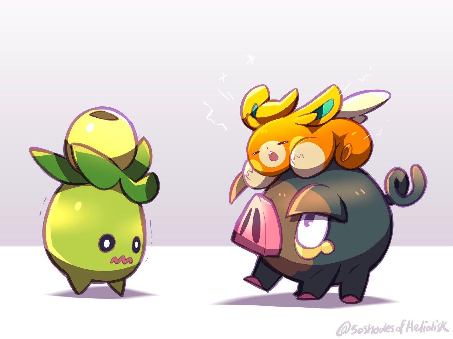 布拨、爱吃豚和迷你芙
#宝可梦朱紫##宝...