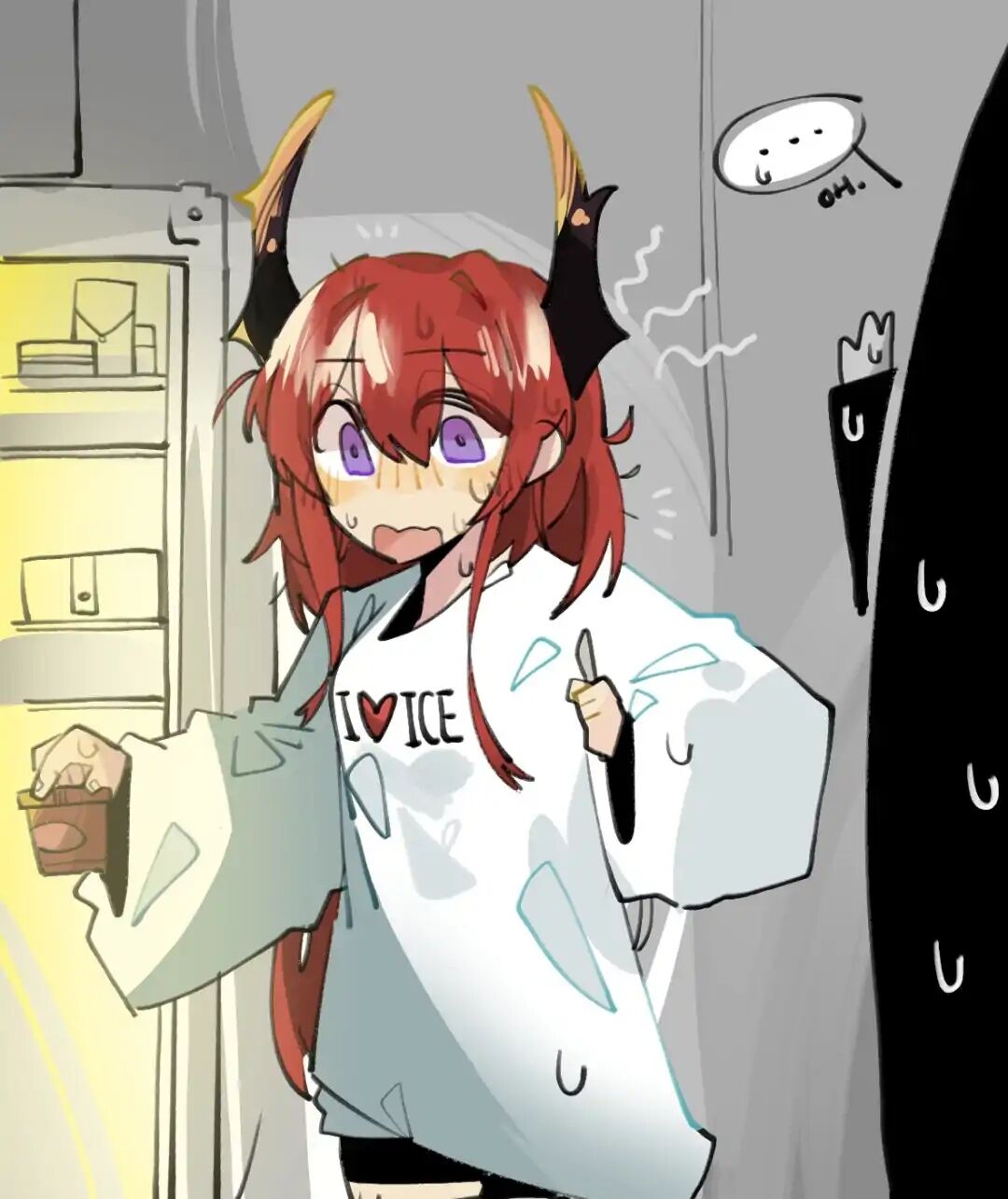 半夜起来偷冰淇淋的史尔特尔