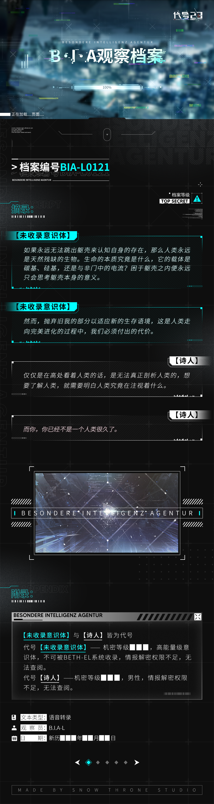 【B·I·A观察档案】BIA-L0121 对话