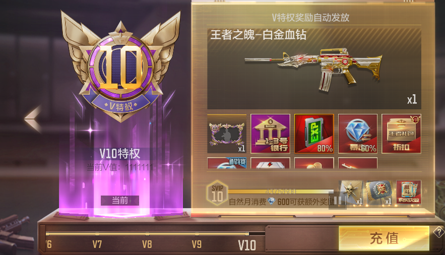 【7.8版本更新】至尊V10即將上線，V等級獎勵重磅升級！|穿越火線：槍戰王者 - 第10張