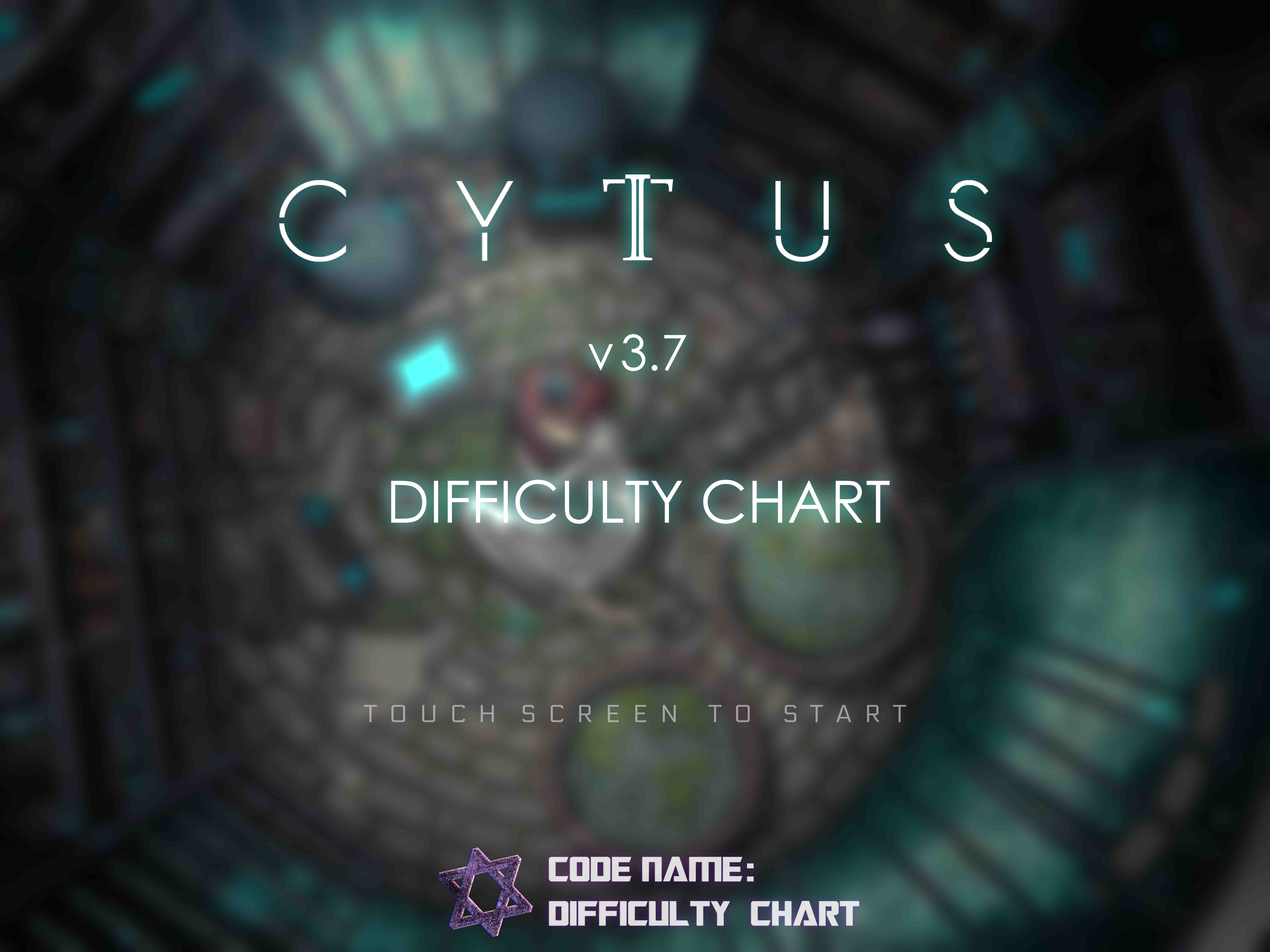 CYTUS II 3.7 CHAOS&GLITCH谱面难度表 By:Team CN:DC