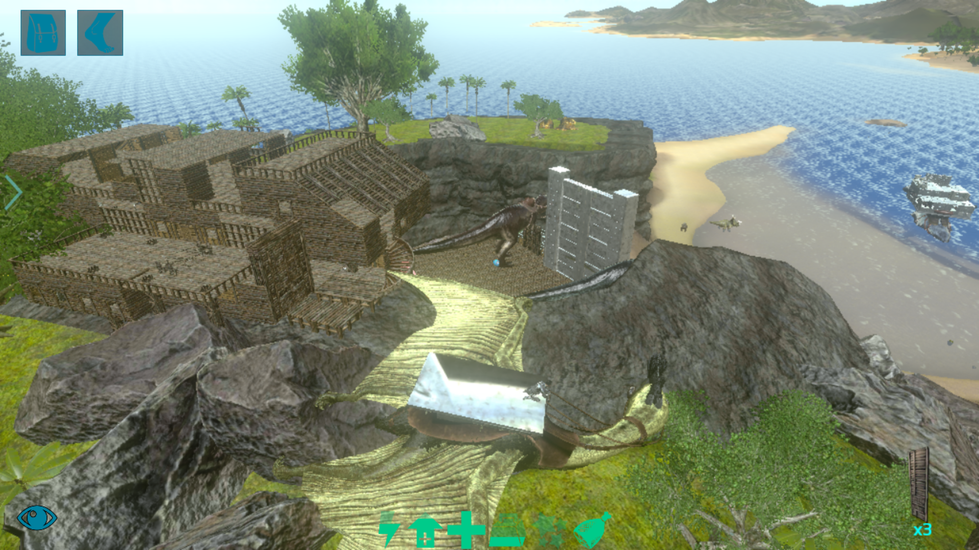 无聊的我把素食岛都圈起来了 - 方舟:生存进化综合 | taptap 方舟