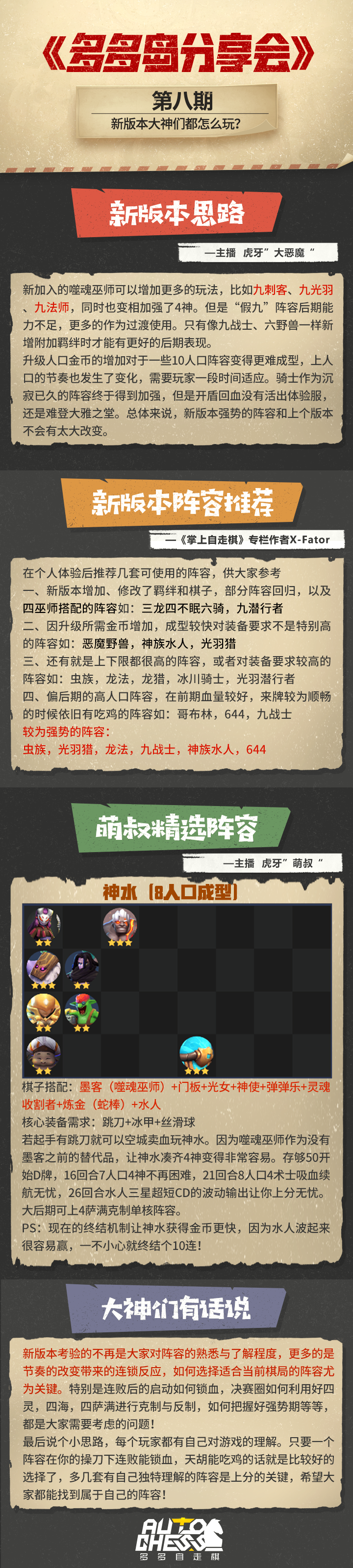 【多多分享会第八期】新版本大神们怎么玩？