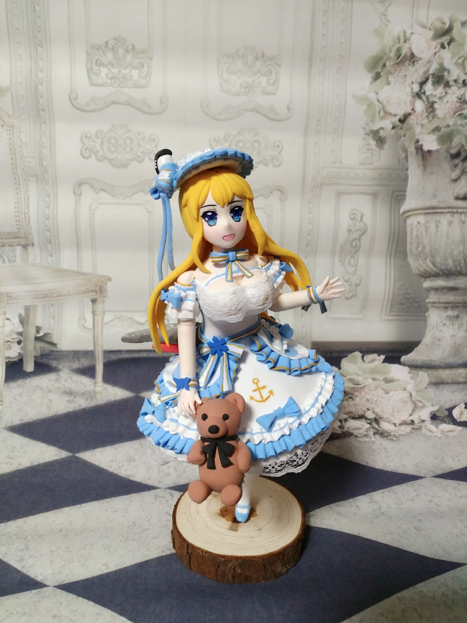 超轻粘土自制 萨拉托加 手办