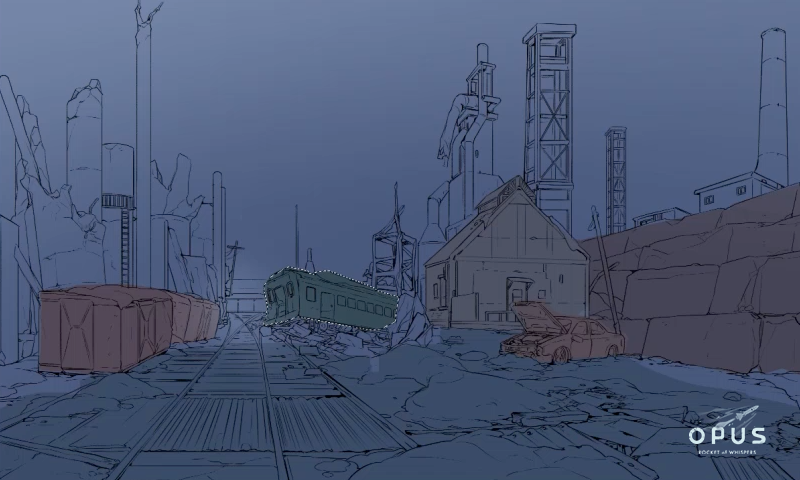 《靈魂之橋》15 小時作畫縮時錄影，看看遊戲美術到底有啥本事！|OPUS：靈魂之橋