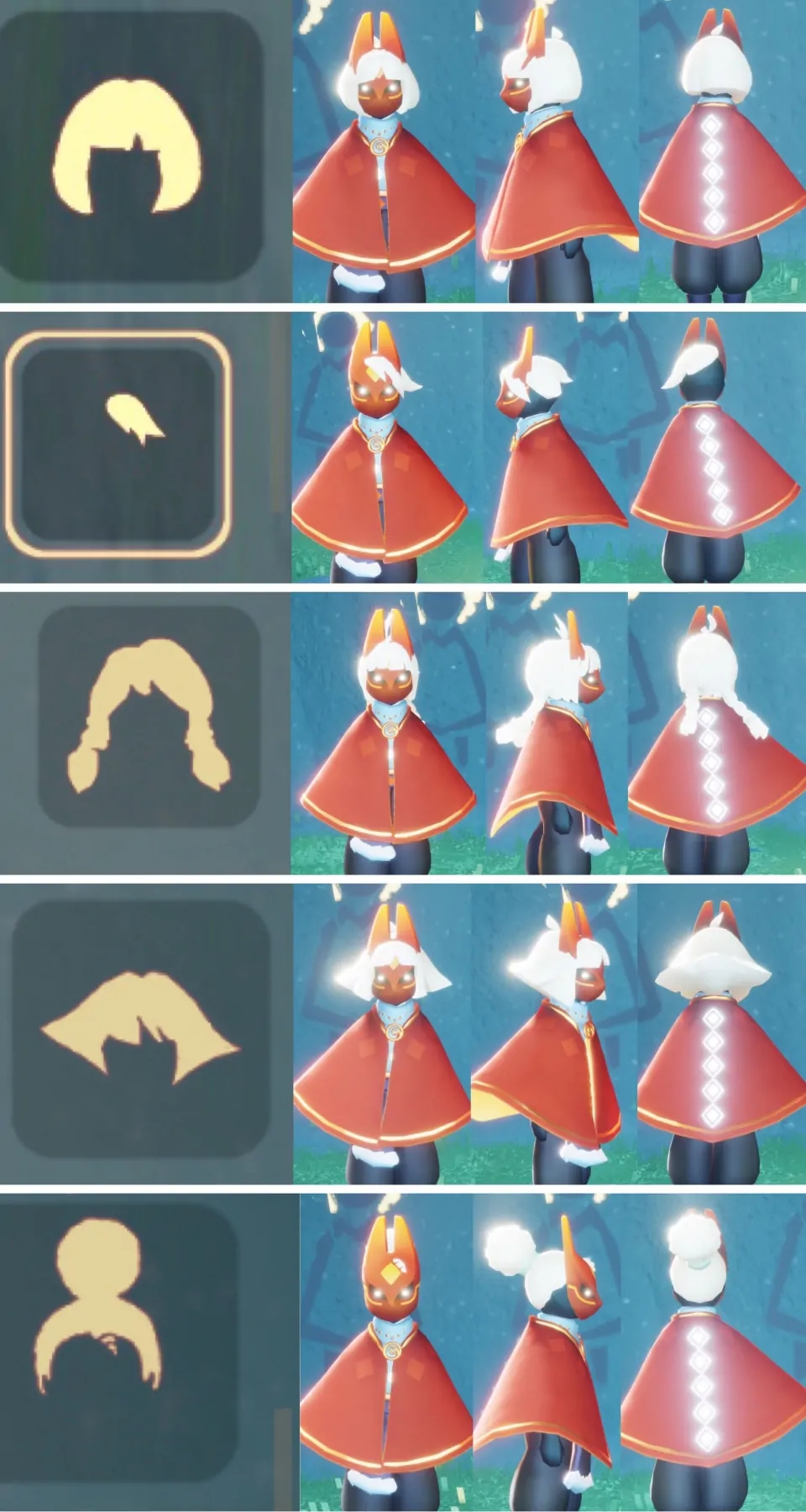 红狐狸面具与各种发型搭配 光 遇旅人求助 Taptap 光 遇社区