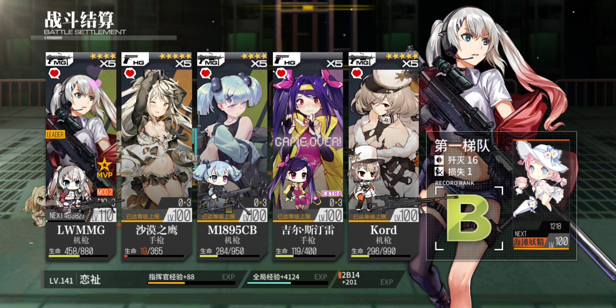 【路障击杀&复仇】镀银 i i-15w叶戈尔 | taptap 少女前线社区 | tap