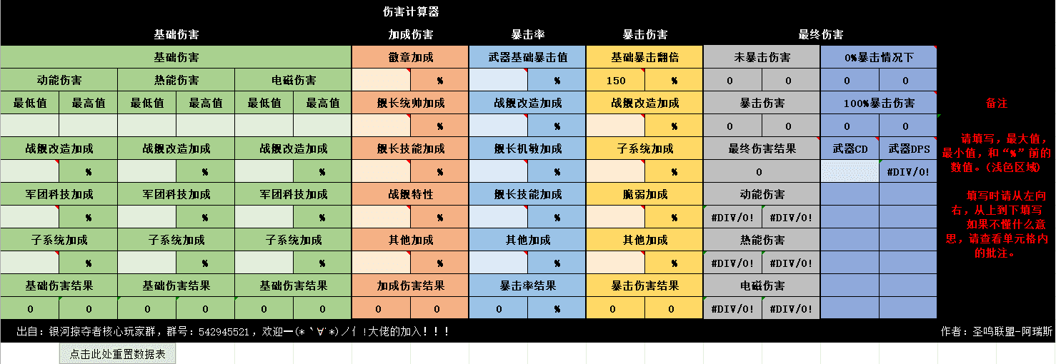 伤害数值计算公式（船新版本）