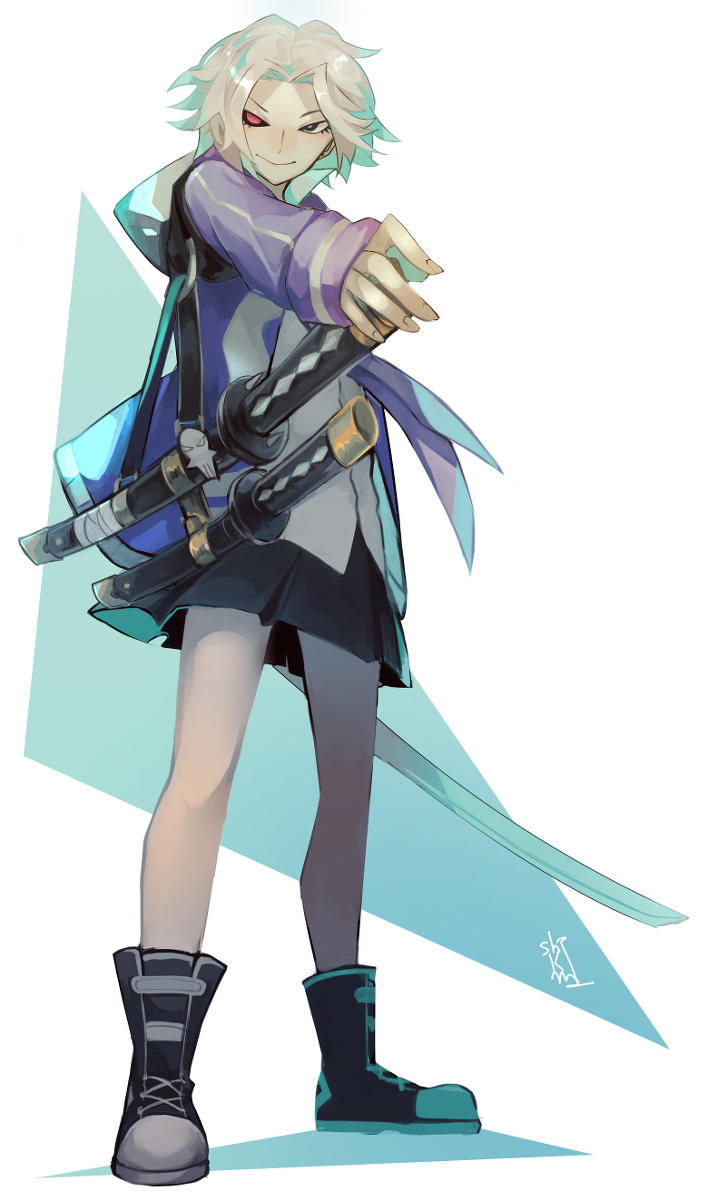 #角虫的腿部挂件#哦，该回学校，上剑道课了（来源：@私君るい）