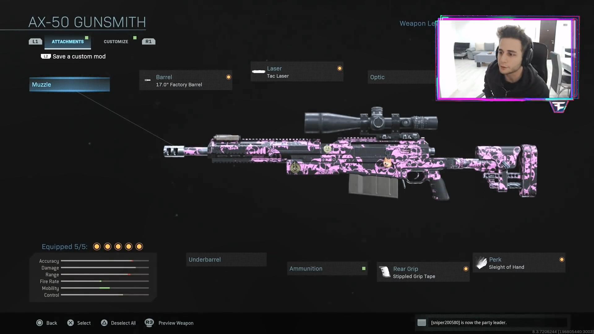 职业选手Testy《使命召唤 现代战争》狙击集锦 AX-50配置推荐