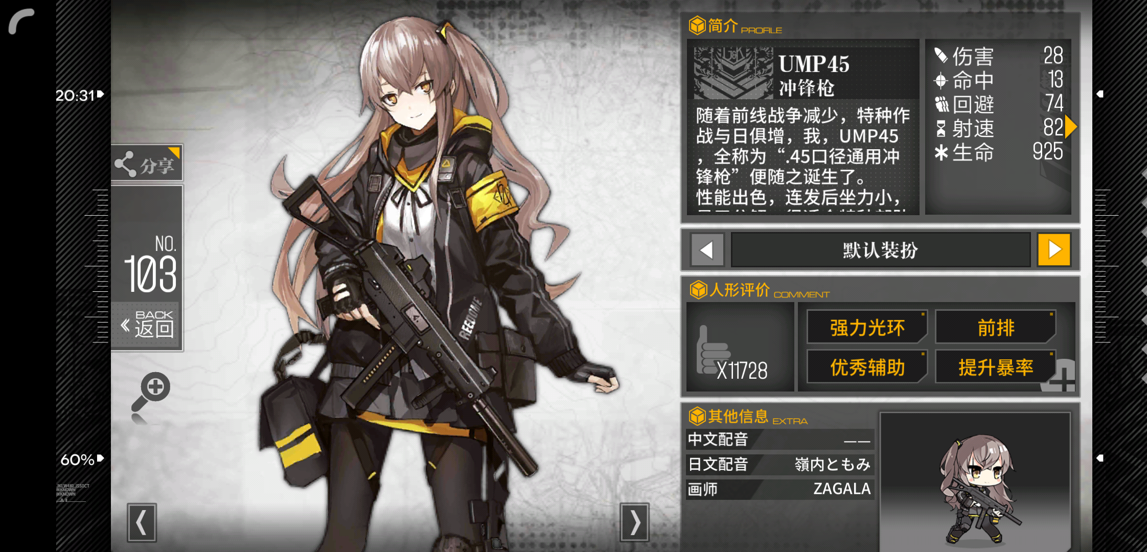 人形介绍 Ump45 少女前线综合 Taptap 少女前线社区