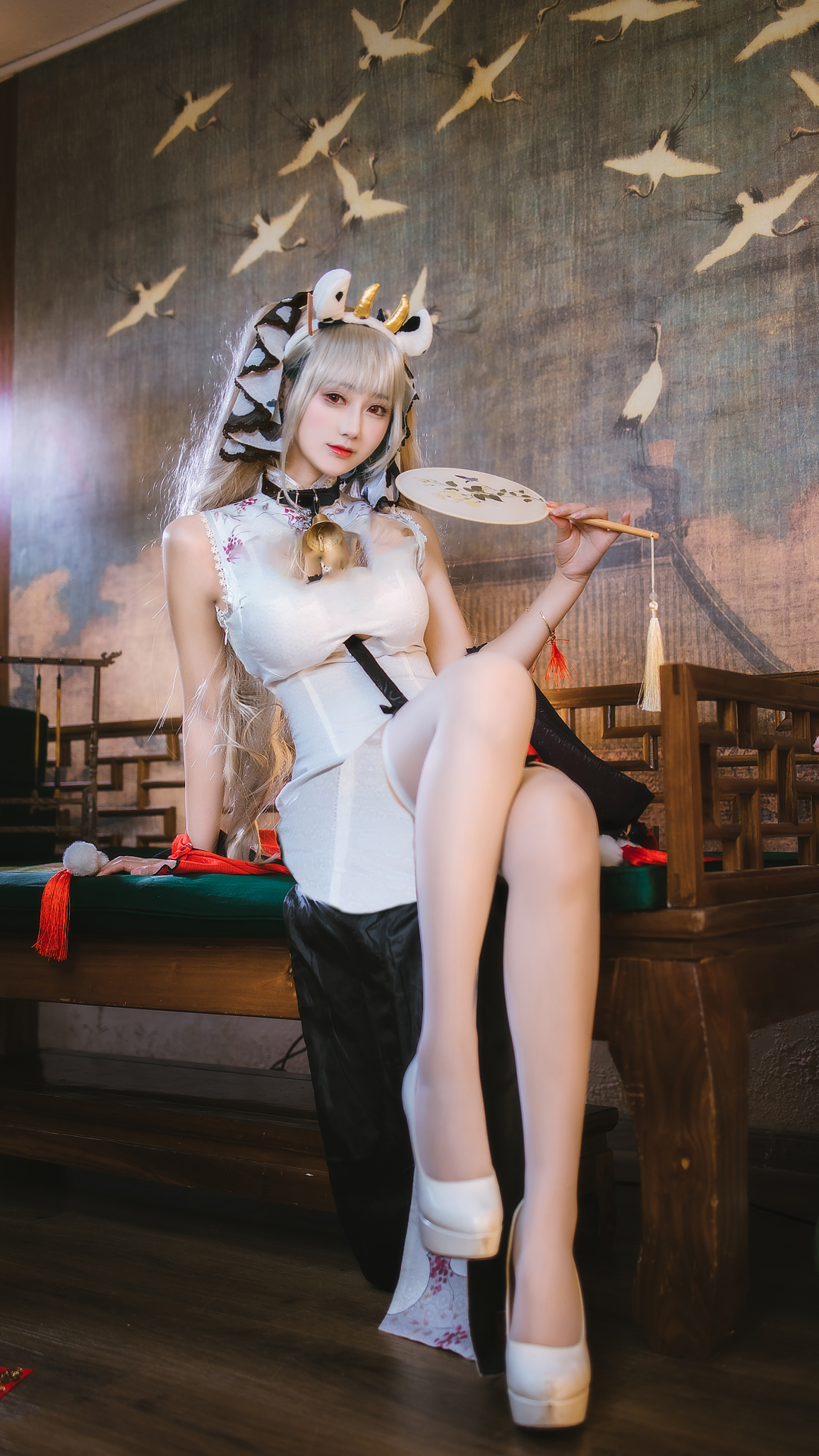 碧蓝航线-可畏cosplay正片，新春旗袍祝福版本