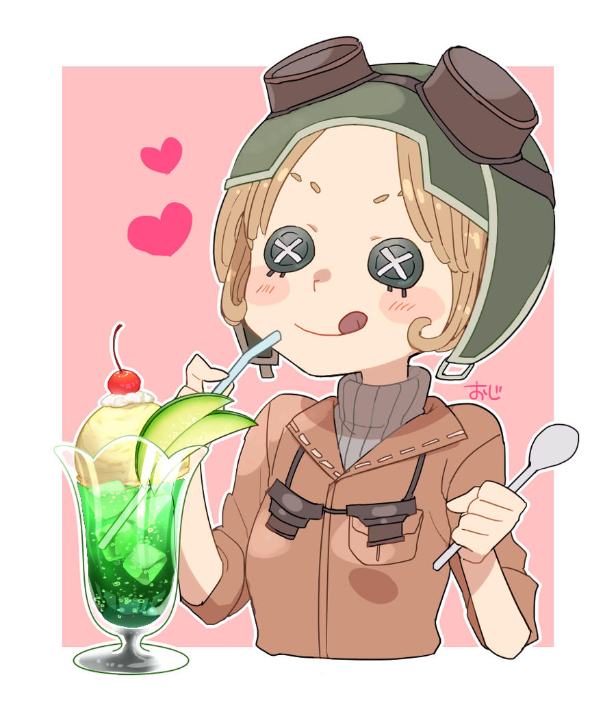 #角虫的腿部挂件# 果然小长假之后就要用圣代治愈自己啊（源：P站@おじさん）