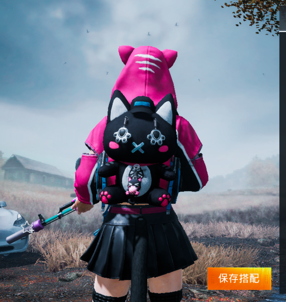 然后是这一次的背包 一只小黑猫的造型罗小黑的感觉 hhh 我个人打8.