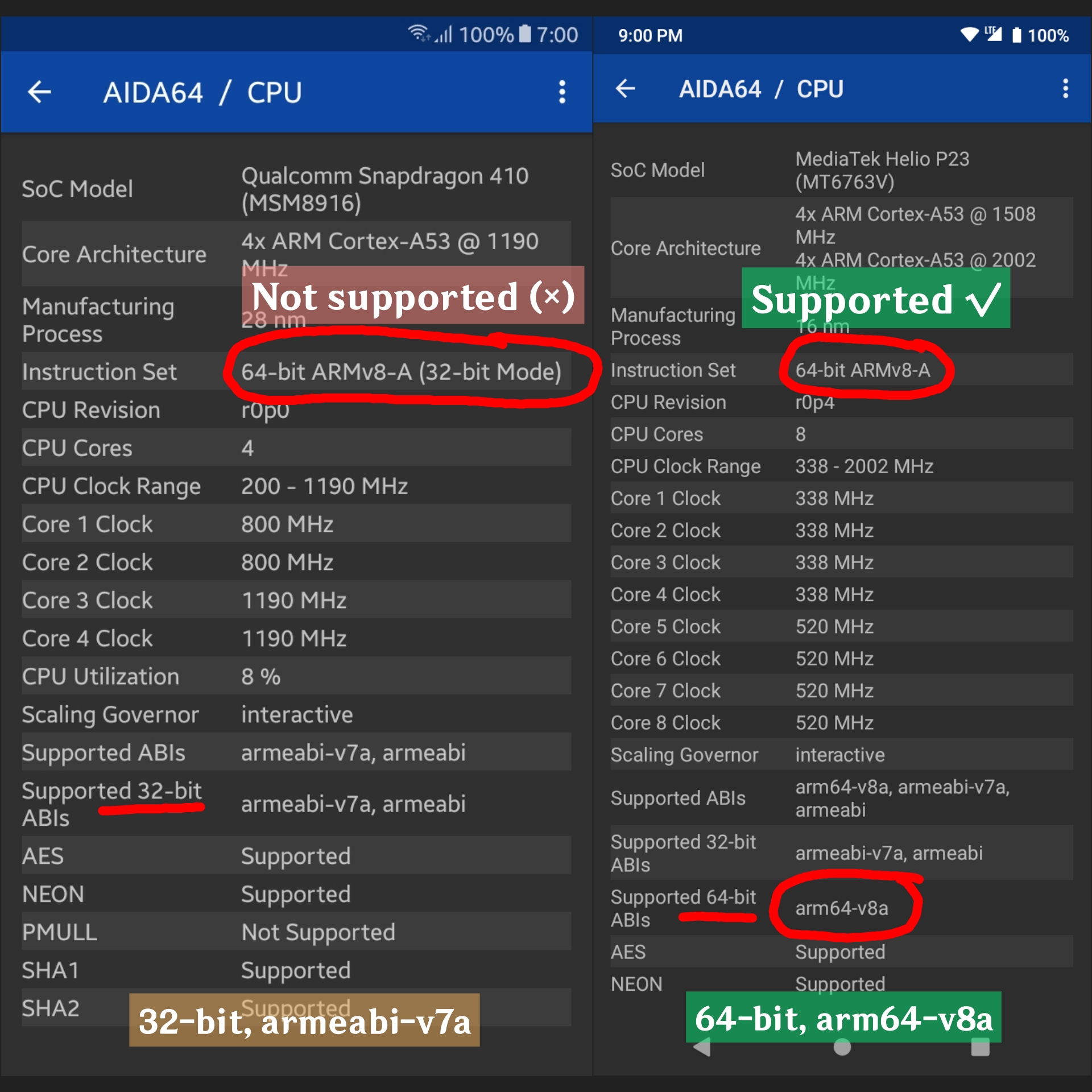 64 bit mode. Store Bundled arm64-v8a Android.